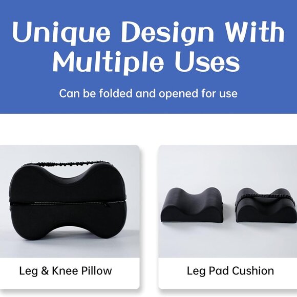Memory Foam Pillow for Side Sleepers Removable and Comfortable Knee Pillows for - Picture 4 of 12